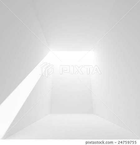 3d white abstract empty room interior - Stock Illustration [24759755 ...