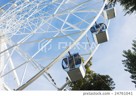 Ferris wheel on the background of blue sky 24761041