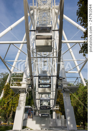 Ferris wheel on the background of blue sky 24761044