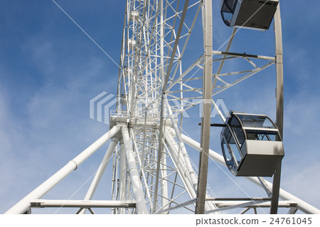 Ferris wheel on the background of blue sky 24761045