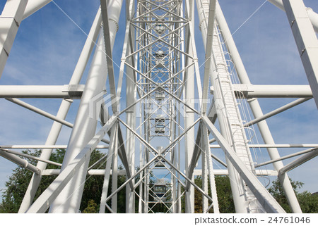 Ferris wheel on the background of blue sky 24761046