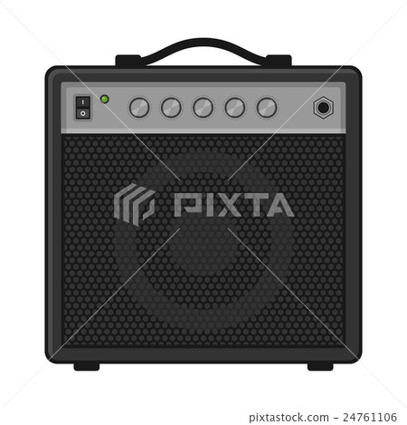 Electric Guitar Amplifier on White Background 24761106