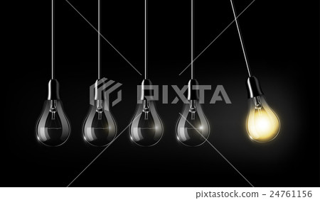 light bulbs, perpetual Motion concept, vector light bulbs, perpetual Motion concept, vector 24761156