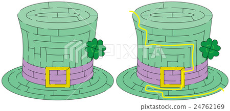 Easy green hat maze 24762169