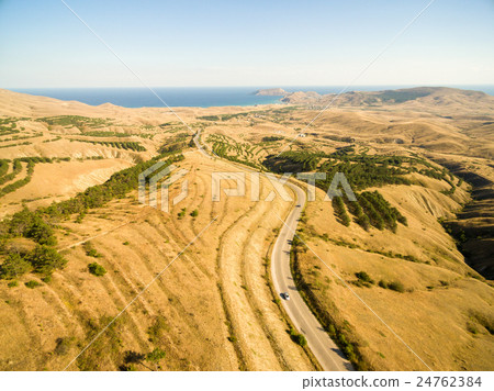 Aerial landscape in Crimea Aerial landscape in Crimea 24762384