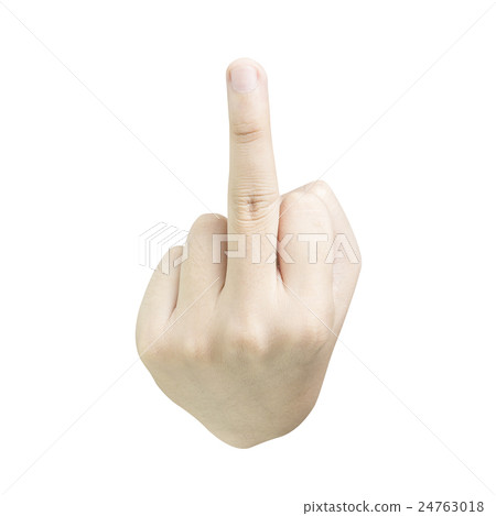 Human Hand Middle Finger Human Hand Middle Finger 24763018