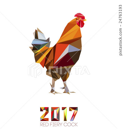 Cock - Rooster, symbol of New 2017 24763193