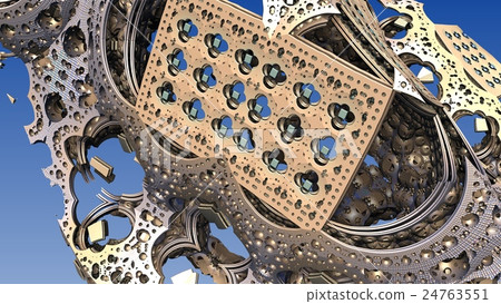 3D fantasy abstract background from strange shapes 3D fantasy abstract background from strange shapes 24763551