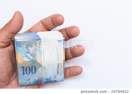 Banknotes of swiss currency 24764032