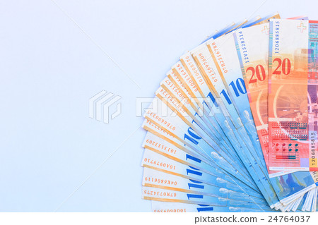 Banknotes of swiss currency 24764037