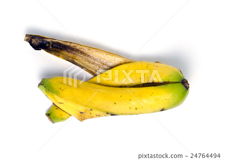 Banana fruit peel isolated on white background 24764494