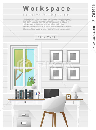 Interior design Modern workspace banner 9 Interior design Modern workspace banner 9 24765646