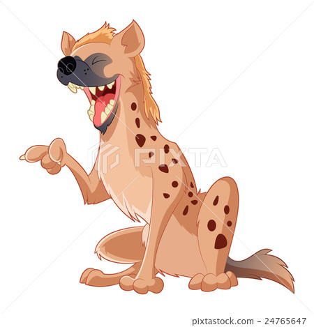 Cartoon smiling Hyena Cartoon smiling Hyena 24765647