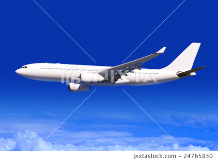 passenger plane over clouds 24765830