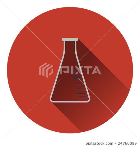 Icon of chemistry cone flask Icon of chemistry cone flask 24766089