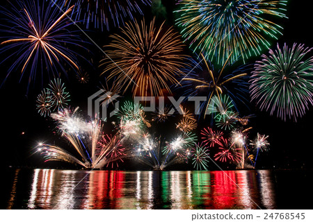 Fukui Prefecture Tsuruga gas stroke and fireworks display Fukui Prefecture Tsuruga gas stroke and fireworks display 24768545