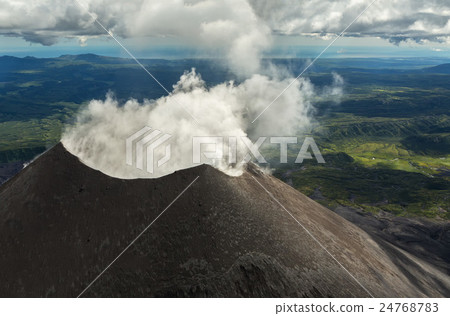 Karymsky is an active stratovolcano. Kronotsky Karymsky is an active stratovolcano. Kronotsky 24768783