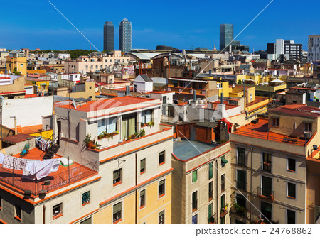 Barcelona city from Santa Maria del mar 24768862