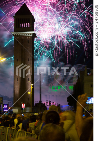 Light and music show at Barcelona 24768939