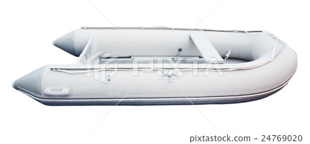 Pulling boat isolated on white background 24769020