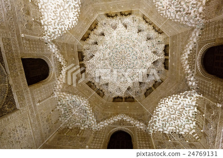 Dome of Hall of the two Sisters at Royal complex of Alhambra Dome of Hall of the two Sisters at Royal complex of Alhambra 24769131