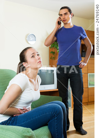 Man calling for medical assistance Man calling for medical assistance 24769140