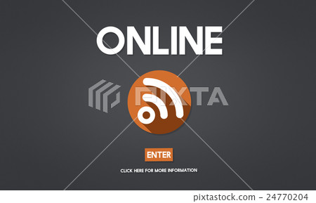 Onine Connection Media Network Sharing Concept Onine Connection Media Network Sharing Concept 24770204