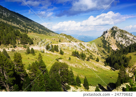mountain landscape in august. Pyrenees mountain landscape in august. Pyrenees 24770682