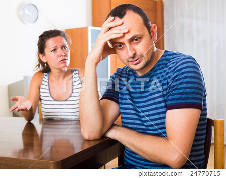 Domestic quarrel between spouses. Domestic quarrel between spouses. 24770715
