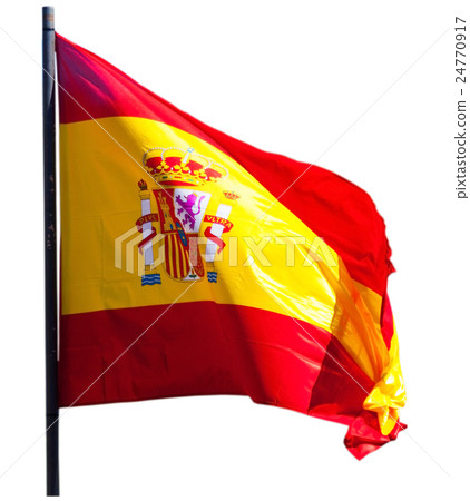 Flag of Spain isolated over white background Flag of Spain isolated over white background 24770917