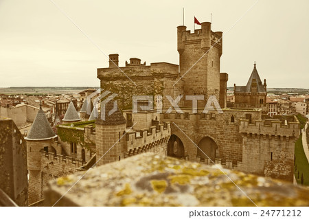 fantasy castle. Toned image fantasy castle. Toned image 24771212