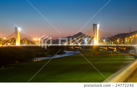 View to bridge of Can Peixauet in Santa Coloma View to bridge of Can Peixauet in Santa Coloma 24772248