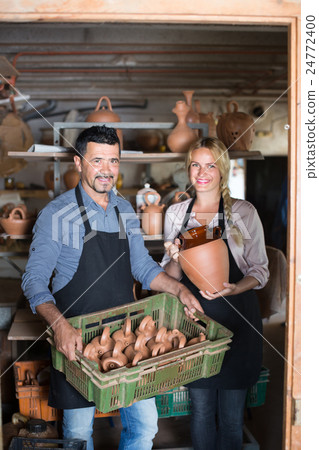 two artisans having ceramics 24772400