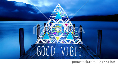 Good Vibes Positive Thinking Optimistic Concept 24773106