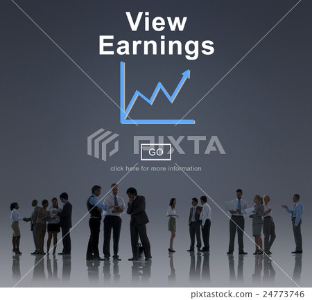 View Earnings Budget Finance Investment Income Concept 24773746