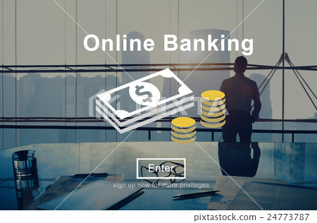 Online Banking Money Transaction System Concept Online Banking Money Transaction System Concept 24773787