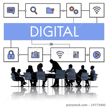 Network Connection Data Internet Technology Concept Network Connection Data Internet Technology Concept 24773900