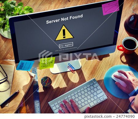 Server Not Found Computer Database Network Concept 24774090
