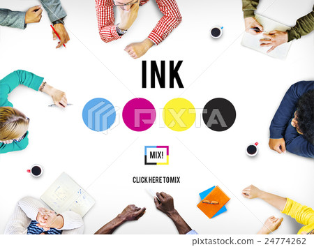 CMYK Ink Design Graphics Creativity Concept 24774262