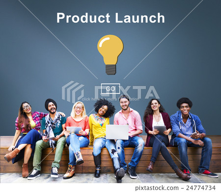 New Product Launch Marketing Commercial Innovation Concept 24774734