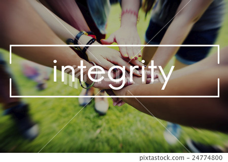 圖庫照片: integrity fairness honesty loyalty moral motivation