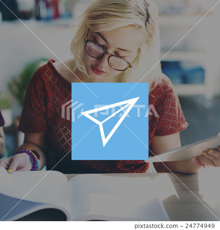 Paperplane Origami Fly Air Fold Aviation Concept 24774949