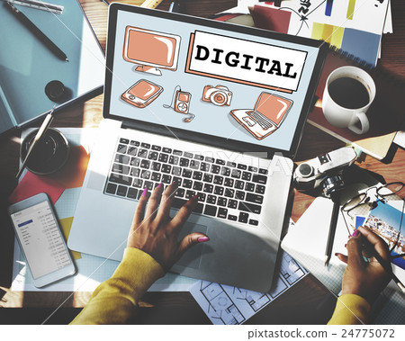 Go Digital Electronics Technology Concept 24775072