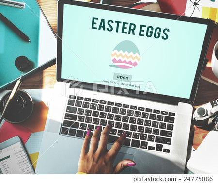 Easter Holiday Celebration Webpage Concept 24775086