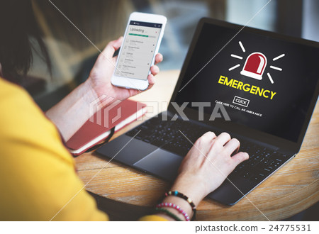 Emergency Service Ambulance Hospital Care Concept Emergency Service Ambulance Hospital Care Concept 24775531