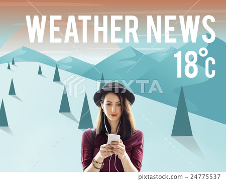 Weather Update Temperature Forecast News Meteorology Concept Weather Update Temperature Forecast News Meteorology Concept 24775537