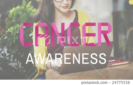 Cancer Awarness Female Issue Illness Concept Cancer Awarness Female Issue Illness Concept 24775538
