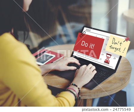 Do It Note Calendar Planner Concept 24775549