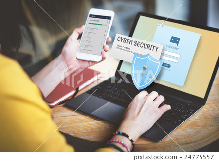 Cyber Security Firewall Privacy Concept Cyber Security Firewall Privacy Concept 24775557