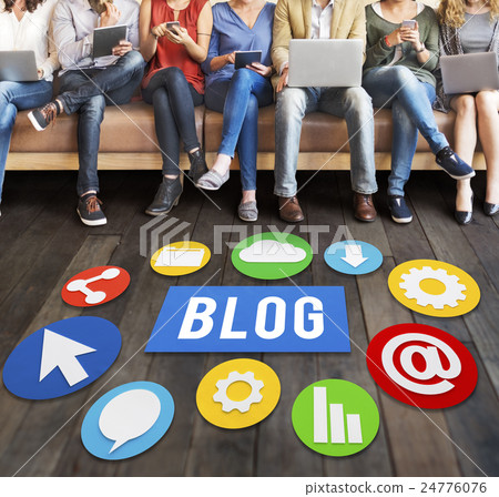 Blog Blogging Media Messaging Social Network Media Concept 24776076